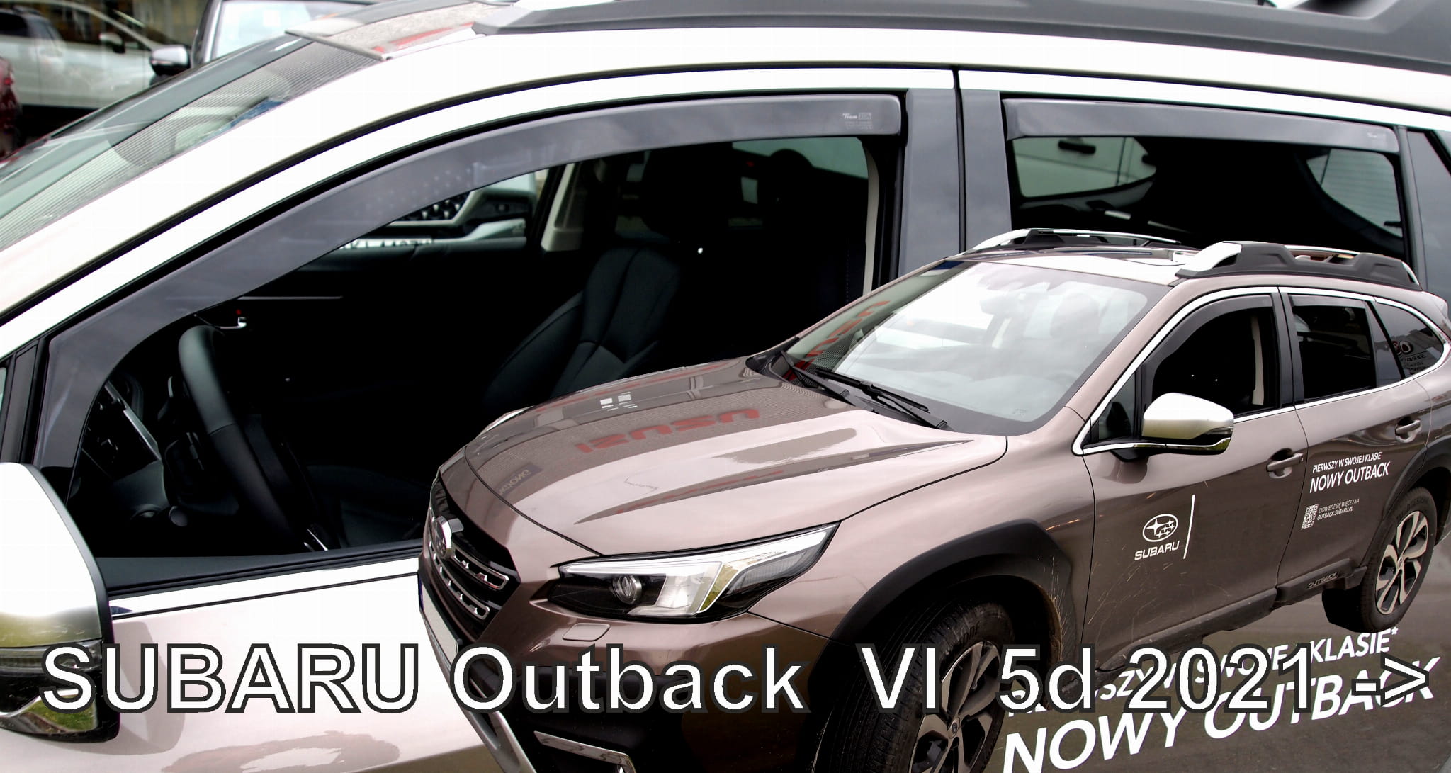 Heko - Ανεμοθραύστες Παραθύρων Για Subaru Outback (BT) 2021 > 5πορτο Hatchback/SUV υλικό Acrylic Χρώμα Φιμέ - 4 τεμ. (ΑΝΕΜ.SET28532)