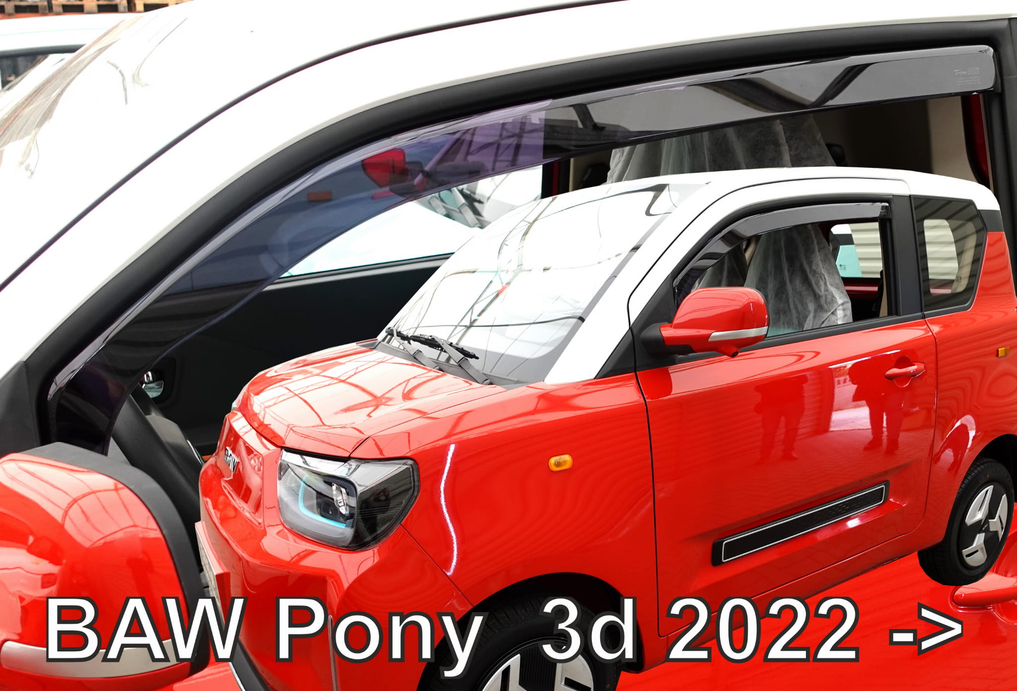 Heko - Ανεμοθραύστες Παραθύρων Για BAW Pony 2022 > 3πορτο υλικό Acrylic Χρώμα Φιμέ - 2 τεμ. (ΑΝΕΜ.15021)