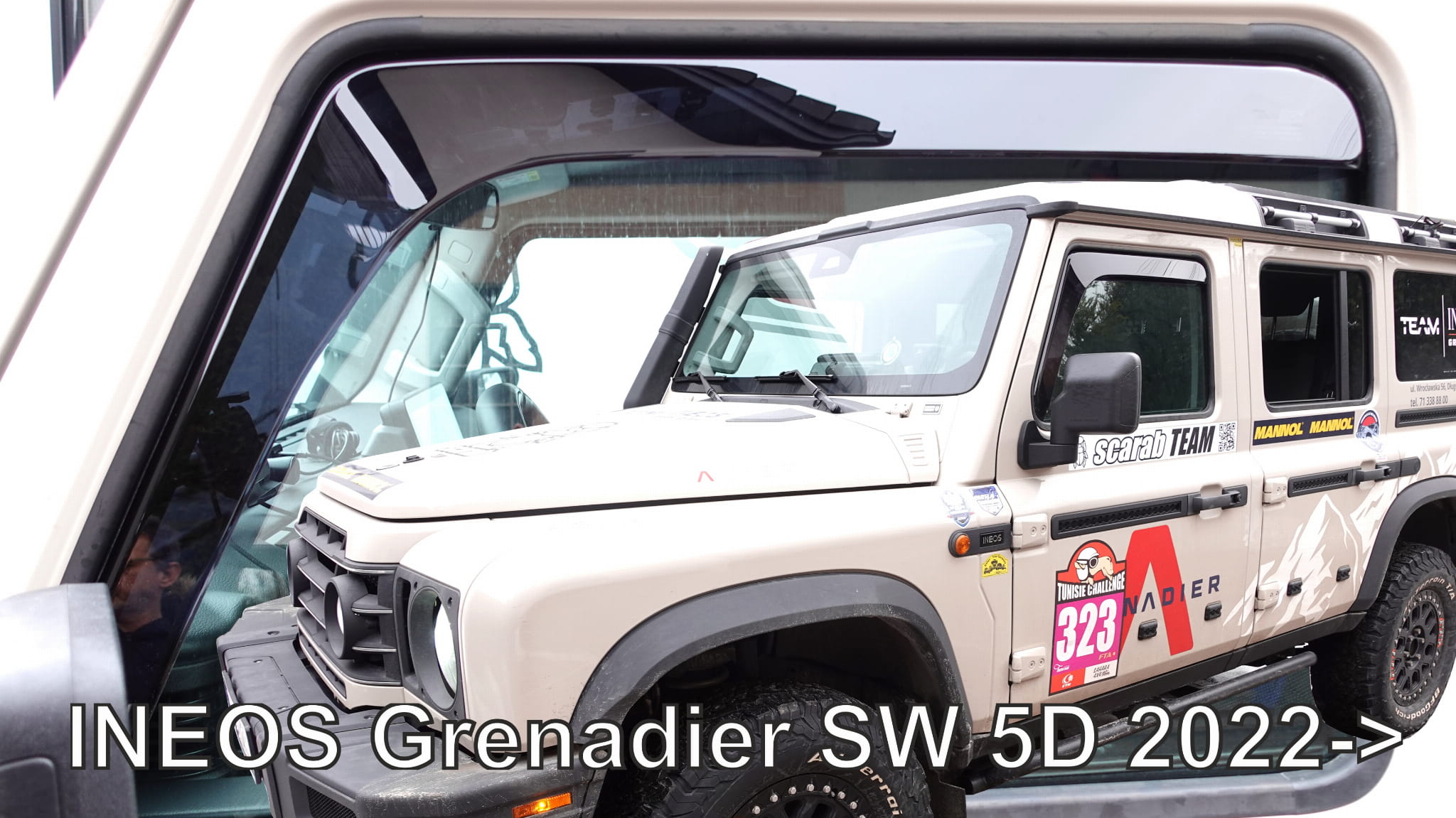 Heko - Ανεμοθραύστες Παραθύρων Για Ineos Grenadier Station Wagon 2022 > 5πορτο υλικό Acrylic Χρώμα Φιμέ - 2 τεμ. (ΑΝΕΜ.10702)
