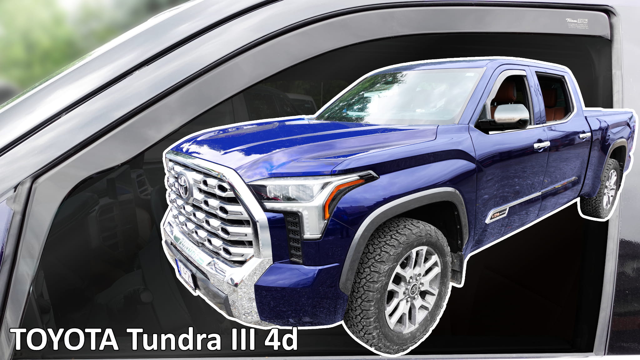Heko - Ανεμοθραύστες Παραθύρων Για Toyota Tundra CrewMax (XK70) 2021 > 4πορτο υλικό Acrylic Χρώμα Φιμέ - 2 τεμ. (ΑΝΕΜ.29690)