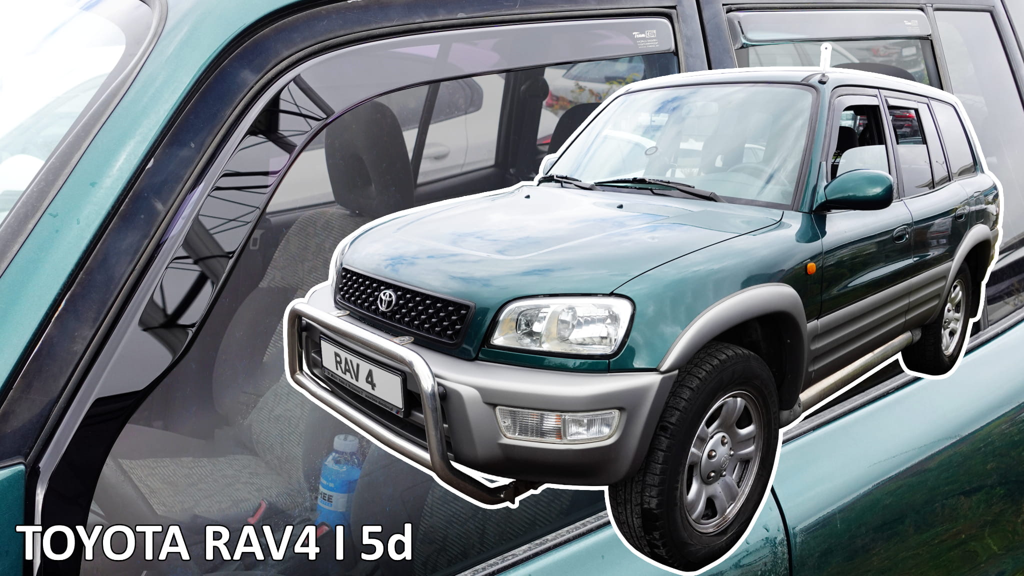 Heko - Ανεμοθραύστες Παραθύρων Για Toyota RAV4 (XA10) I 1994 > 2000 5πορτο υλικό Acrylic Χρώμα Φιμέ - 4 τεμ. (ΑΝΕΜ.SET29694)