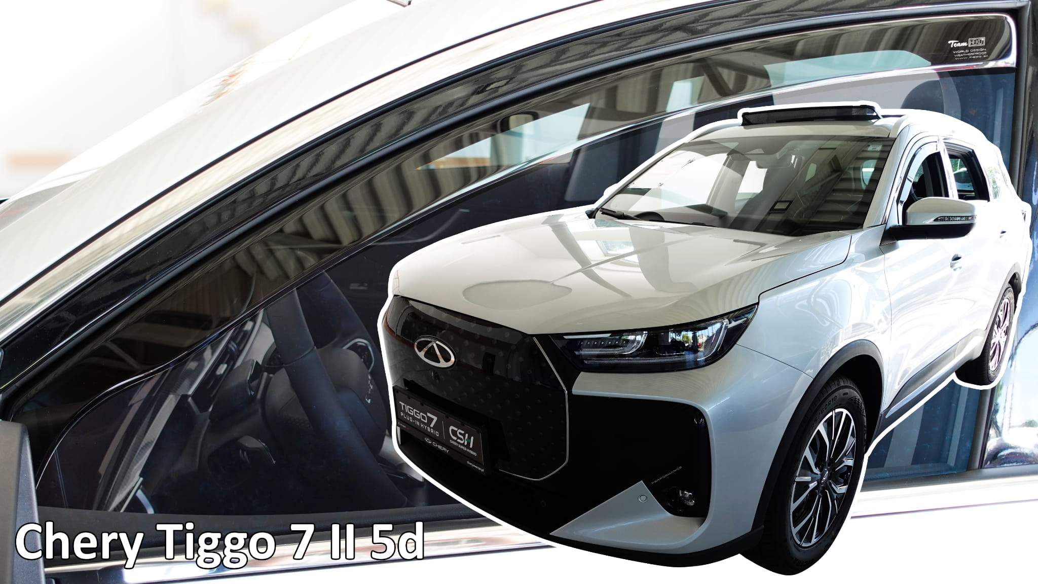 Heko - Ανεμοθραύστες Παραθύρων Για Chery Tiggo 7 II Gen 2020 > 5πορτο υλικό Acrylic Χρώμα Φιμέ - 2 τεμ. (ΑΝΕΜ.10803)