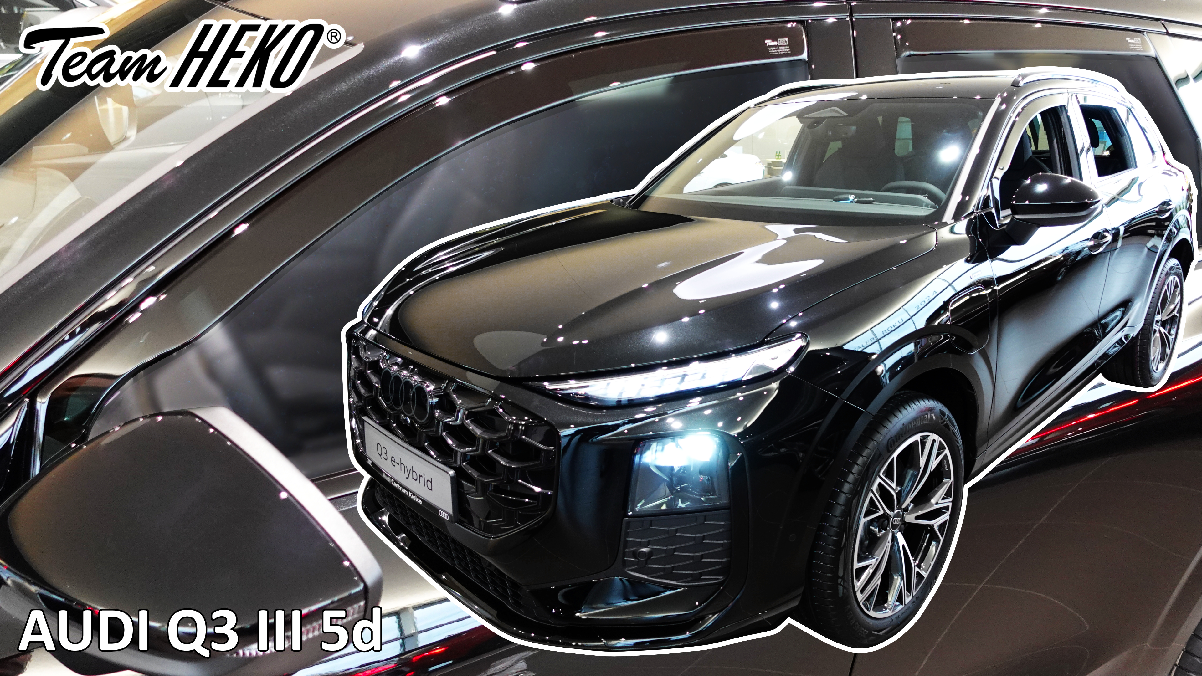 Heko - Ανεμοθραύστες Παραθύρων Για Audi Q3 (F3) III 2025 > 5πορτο υλικό Acrylic Χρώμα Φιμέ - 4 τεμ. (ΑΝΕΜ.SET20204)