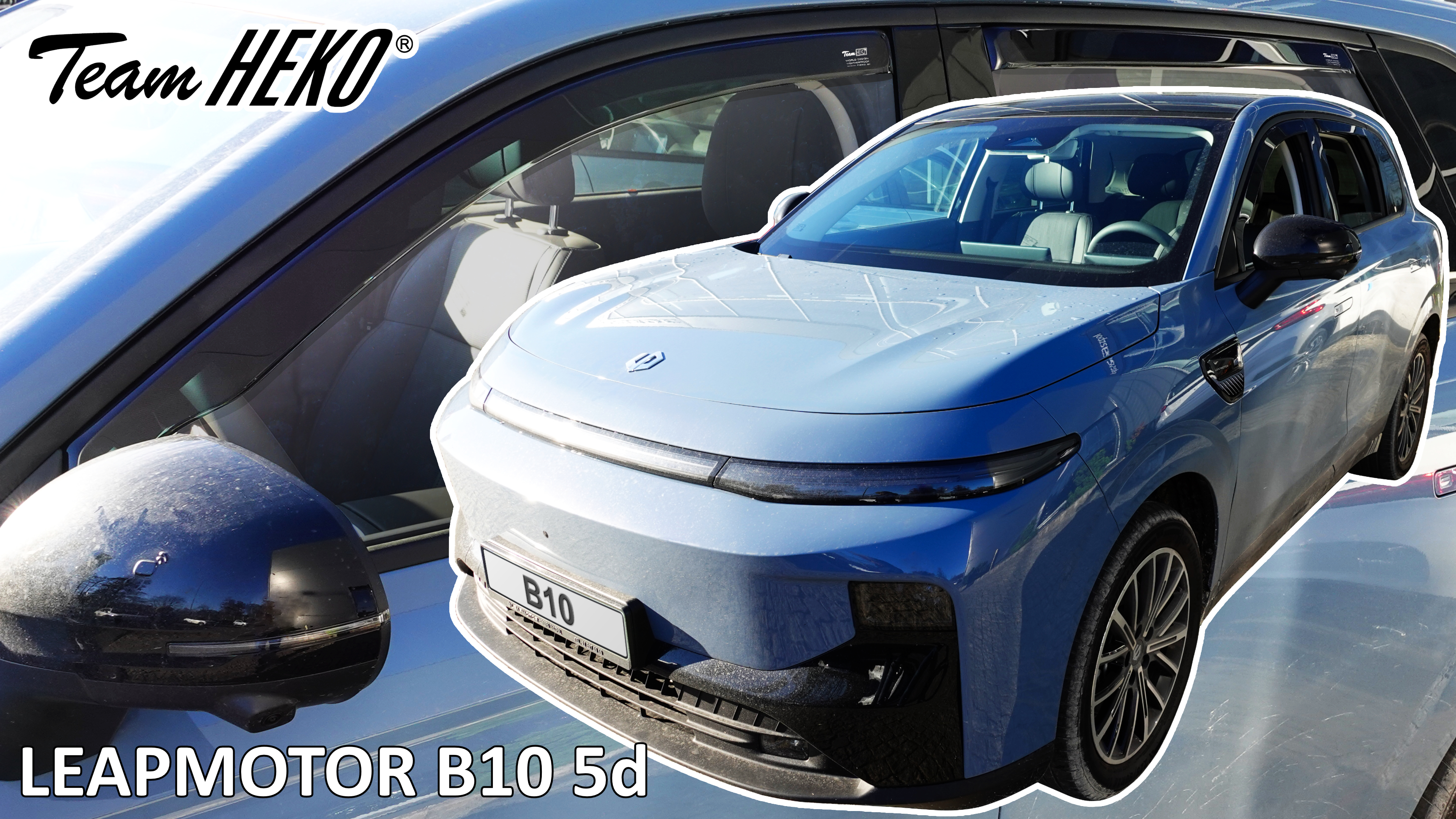 Heko – Ανεμοθραύστες Παραθύρων για Leapmotor B10 5πορτο 2025 > (Εμπρός & Πίσω) – 4 Τεμ. (ANEM.SET29144)