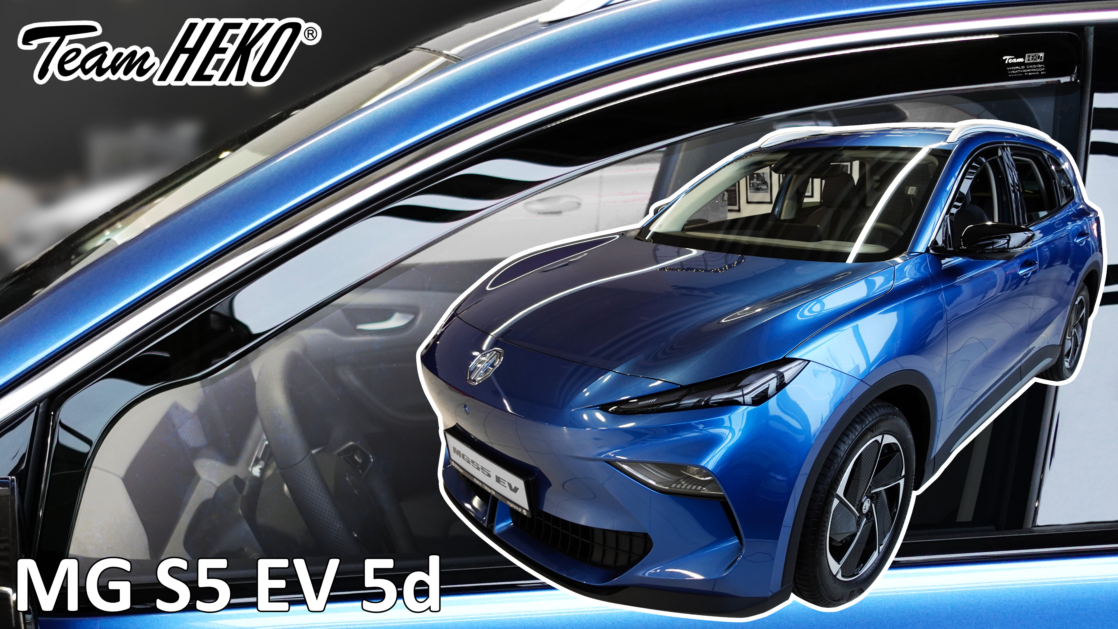 Heko - Ανεμοθραύστες Παραθύρων Για MG S5 EV 2024 > 5πορτο υλικό Acrylic Χρώμα Φιμέ - 2 τεμ. (ΑΝΕΜ.23814)