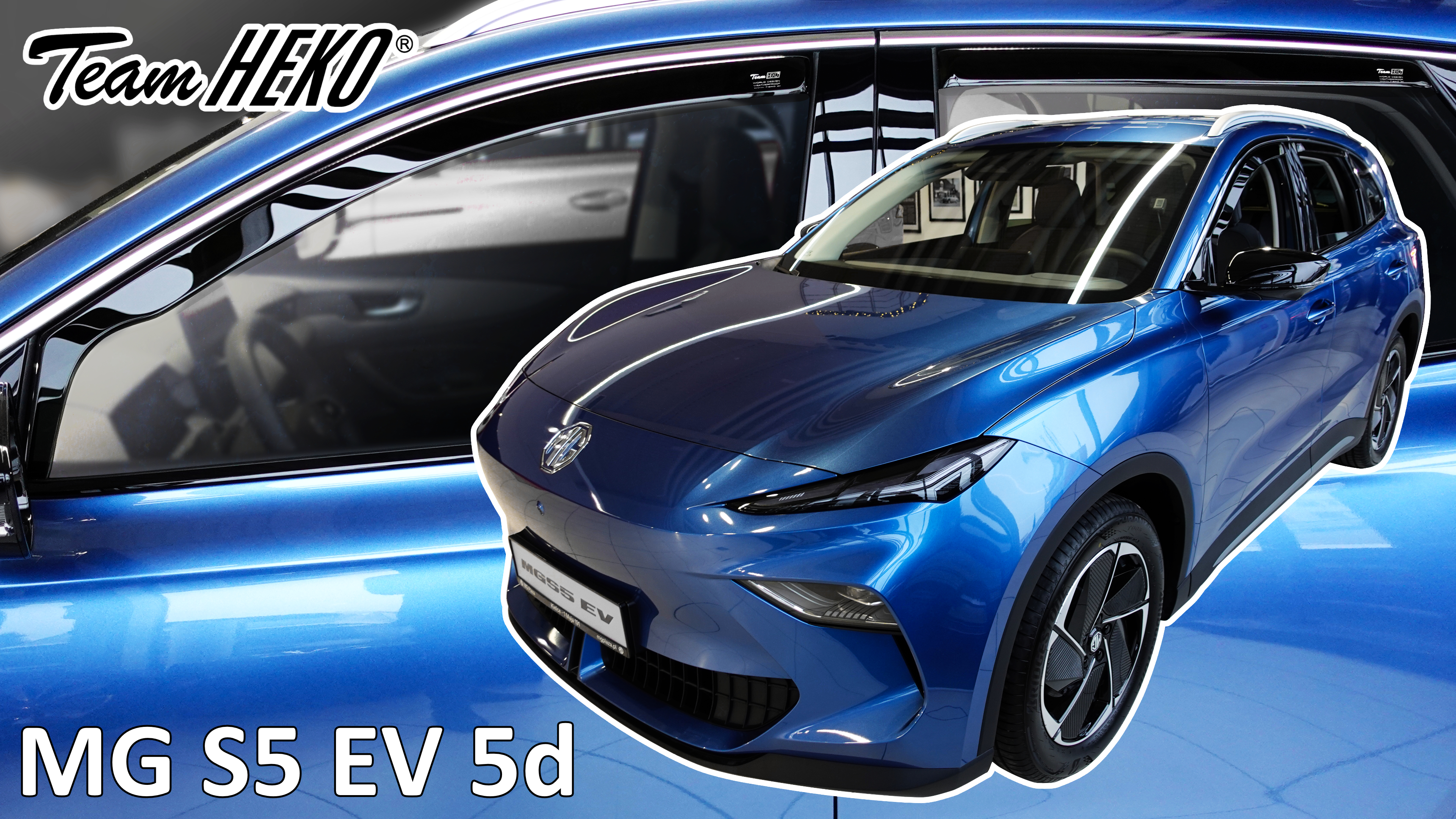Heko - Ανεμοθραύστες Παραθύρων Για MG S5 EV 2024 > 5πορτο υλικό Acrylic Χρώμα Φιμέ - 4 τεμ. (ΑΝΕΜ.SET23815)