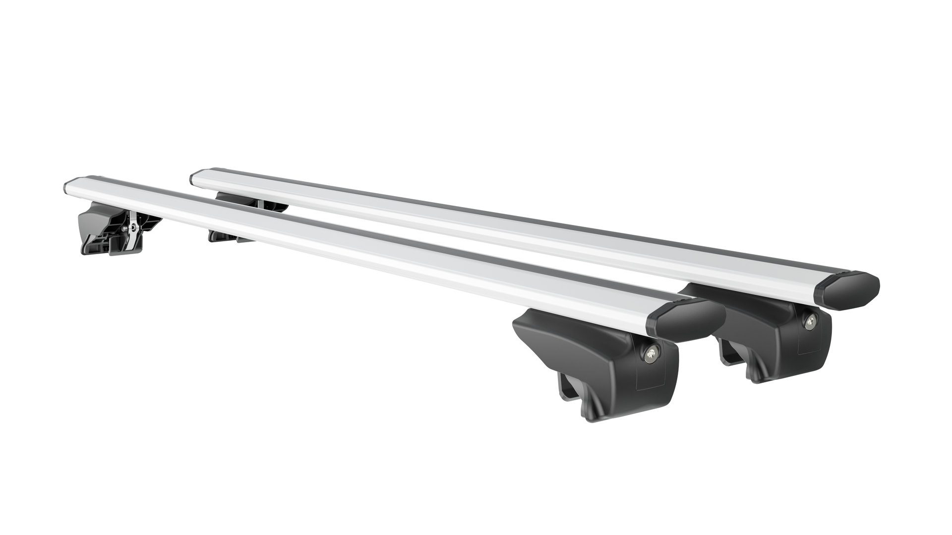 MENABO ΜΠΑΡΕΣ ΟΡΟΦΗΣ ΑΛΟΥΜΙΝΙΟΥ BLADE L SILVER 127 cm ΜΕ ΑΚΡΑ GAMMA FLAT ΓΙΑ BMW X1 (U11) 5 doors ΜΕ FLUSH RAILS - 2 ΤΕΜ. (14070/MB)