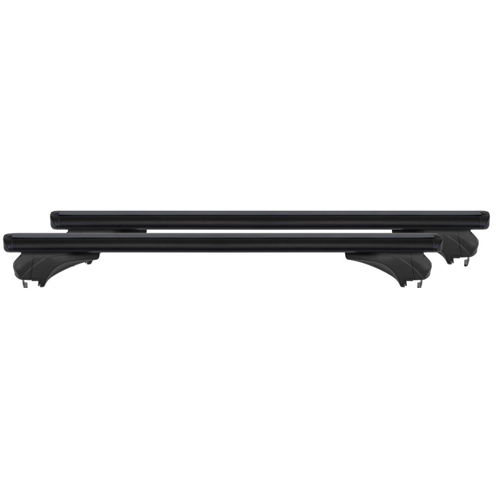 MENABO ΜΠΑΡΕΣ ΑΛΟΥΜΙΝΙΟΥ SONIC BLACK 120 cm ΣΕ ΜΑΥΡΟ ΧΡΩΜΑ ΓΙΑ BMW X3 (F25) 5 doors 1010>2017 ΜΕ FLUSH ή RAISED RAILS - 2 ΤΕΜ. (14680/MB)