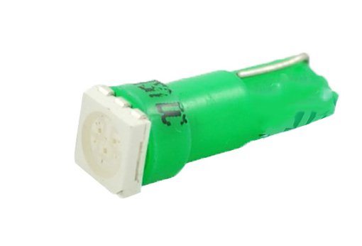 T5 12V W2x46d LED 1xSMD5050 ΠΡΑΣΙΝΟ ΚΑΡΦΩΤΟ ΑΚΑΛΥΚΟ BLISTER 2ΤΕΜ M-TECH