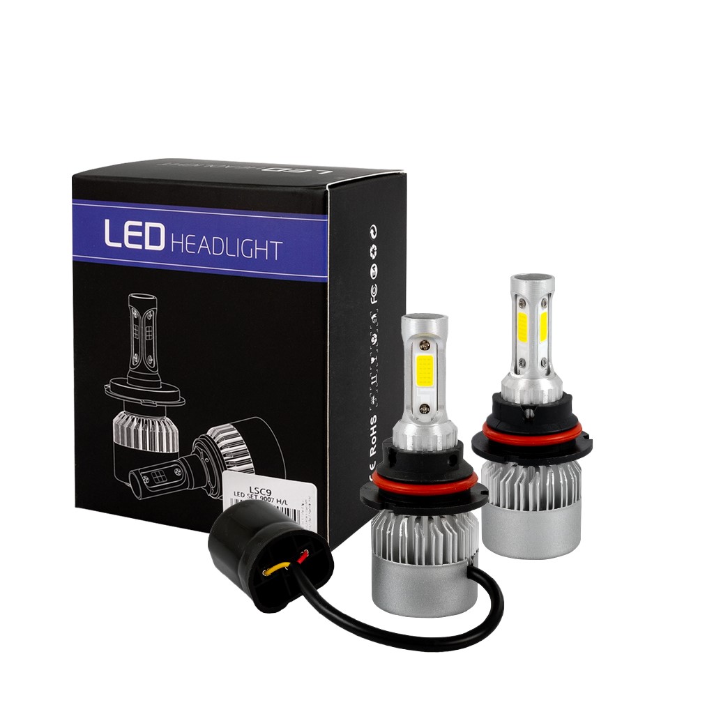 HB5 9007 HL 1036V 6500K 10000lm 80W COB LED EPISTAR 1021 C6 KIT ΜΕ ΑΝΕΜΙΣΤΗΡΑΚΙ M-TECH - 2 ΤΕΜ
