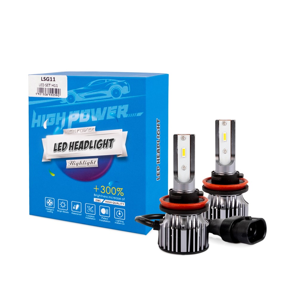 H11  1224V 6500K 5000lm 50W CSP1860 LED LSG SERIES 300 KIT M-TECH - 2 ΤΕΜ