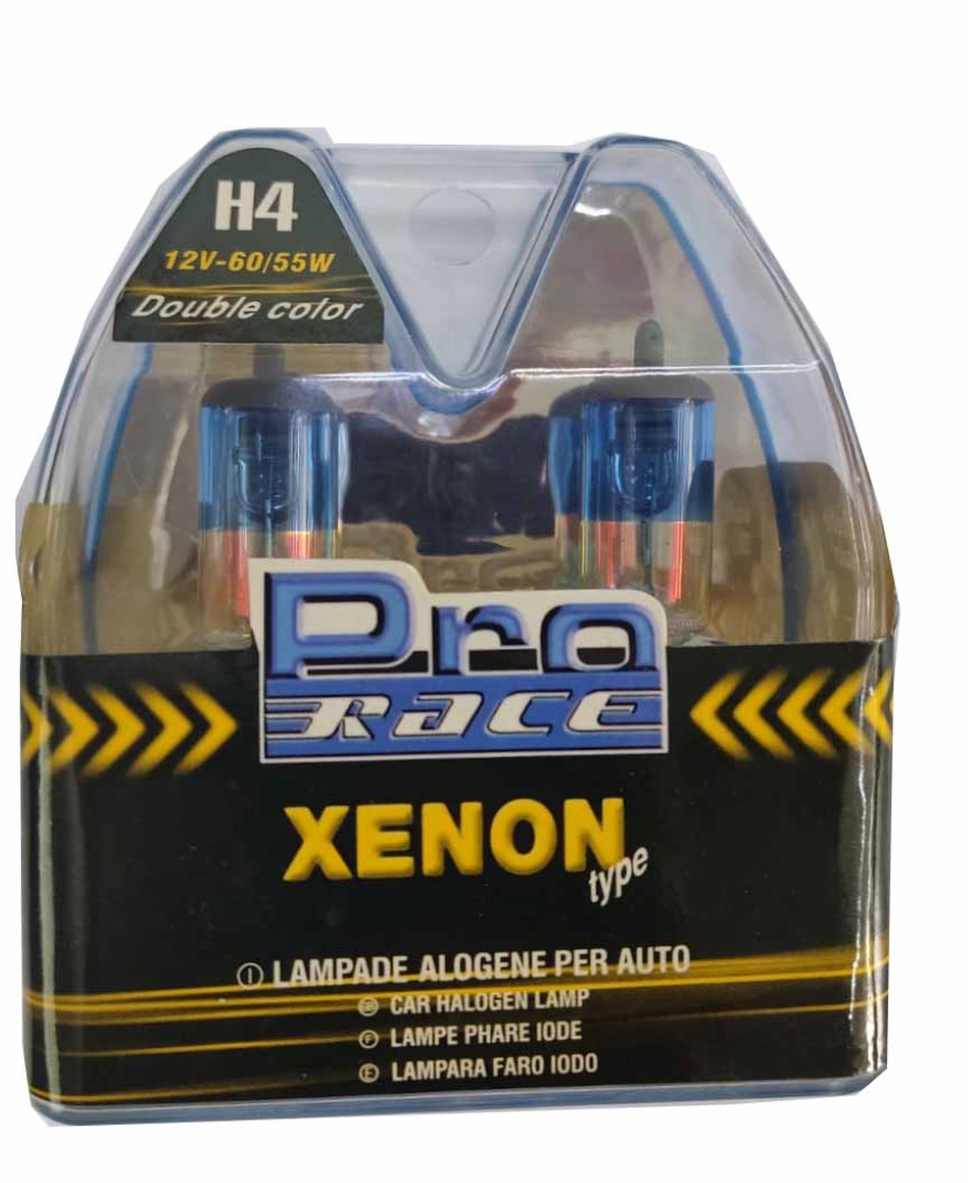 H4 12V 6055W P43t RAINBOW BLUΕ ΤΥΠΟΥ XENON PRO-RACE - 2 ΤΕΜ