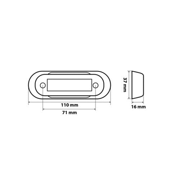 Lampa - Φως Όγκου LED Λευκό 4 LED 12/24V για Φορτηγά Τρέιλερ & Ρυμουλκούμενα - 1 τεμ. (L4149.8)