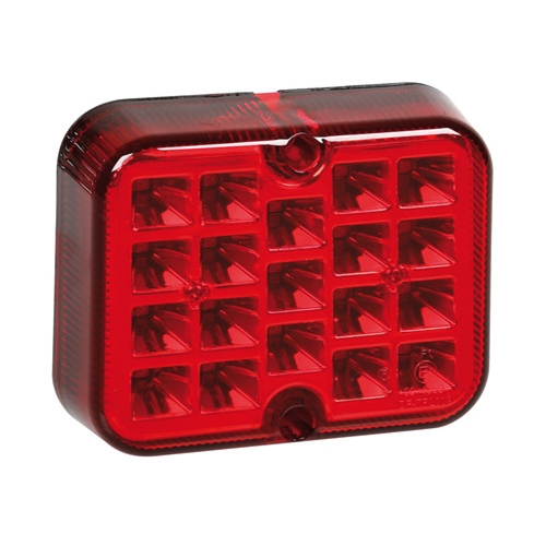ΠΙΣΩ ΦΑΝΑΡΙ ΟΜΙΧΛΗΣ 1224V ΚΟΚΚΙΝΟ - 19 LED - 81 Χ 100mm - 1 ΤΕΜ