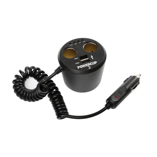 ΑΝΤΑΠΤΟΡΑΣ ΑΝΑΠΤΗΡΑ POWERCUP 2 12V  2USB  TESTER ΜΠΑΤΑΡΙΑΣ