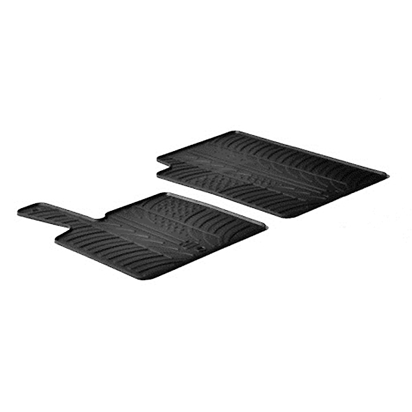 ΜΑΡΚΕ ΠΑΤΑΚΙΑ ΣΕ ΣΚΑΦΗ ΛΑΣΤΙΧΟ ΓΙΑ SMART FORTWO 071998-2014  SMART FORTWO CABRIO 2007-2015 SUMISURA ΣΕ ΜΑΥΡΟ ΧΡΩΜΑ LAMPA - 2 ΤΕΜ