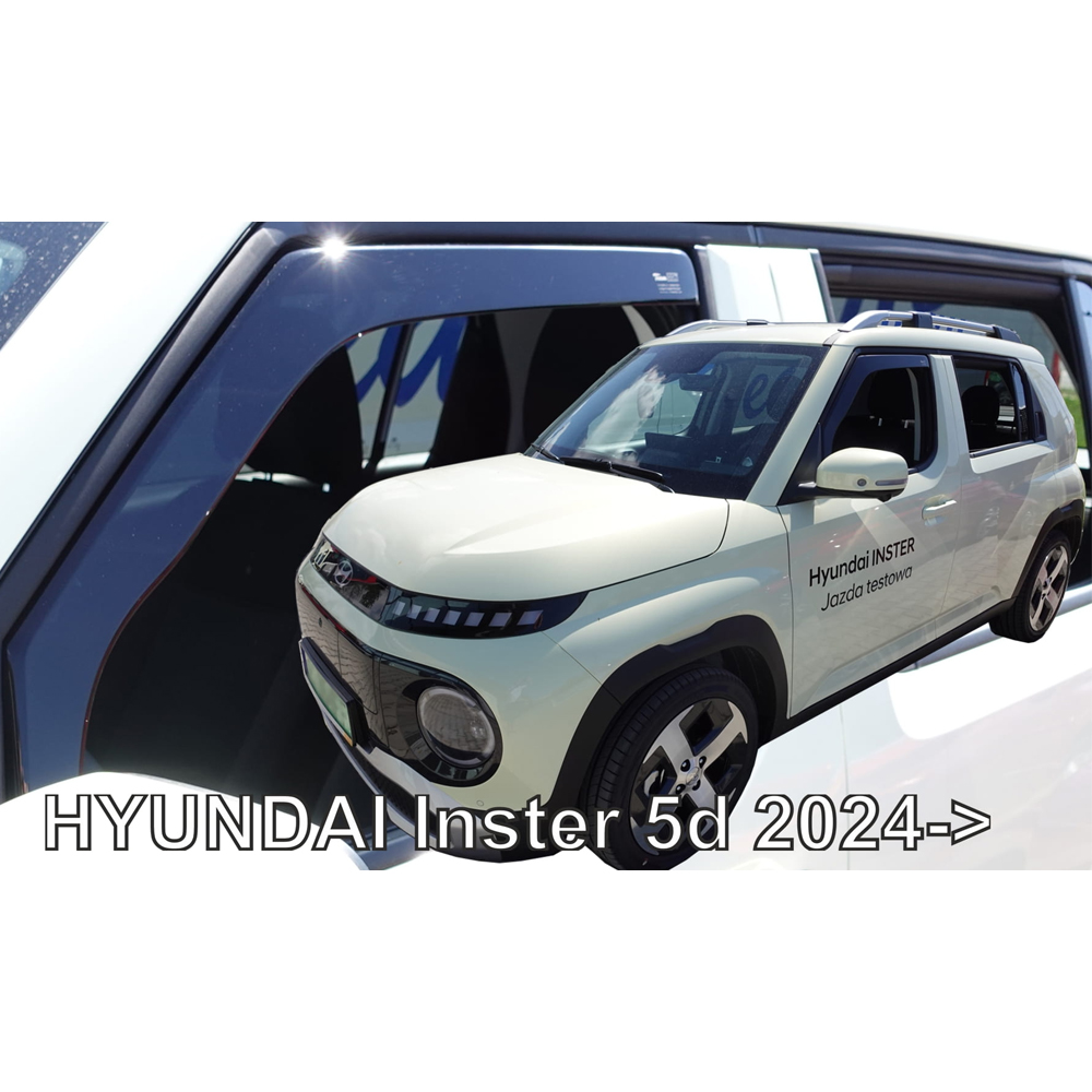ΑΝΕΜΟΘΡΑΥΣΤΕΣ ΓΙΑ HYUNDAI INSTER 5D 2024+ ΣΕΤ ΑΥΤΟΚΙΝΗΤΟΥ ΑΠΟ ΕΥΚΑΜΠΤΟ ΦΙΜΕ ΠΛΑΣΤΙΚΟ HEKO - 4 ΤΕΜ