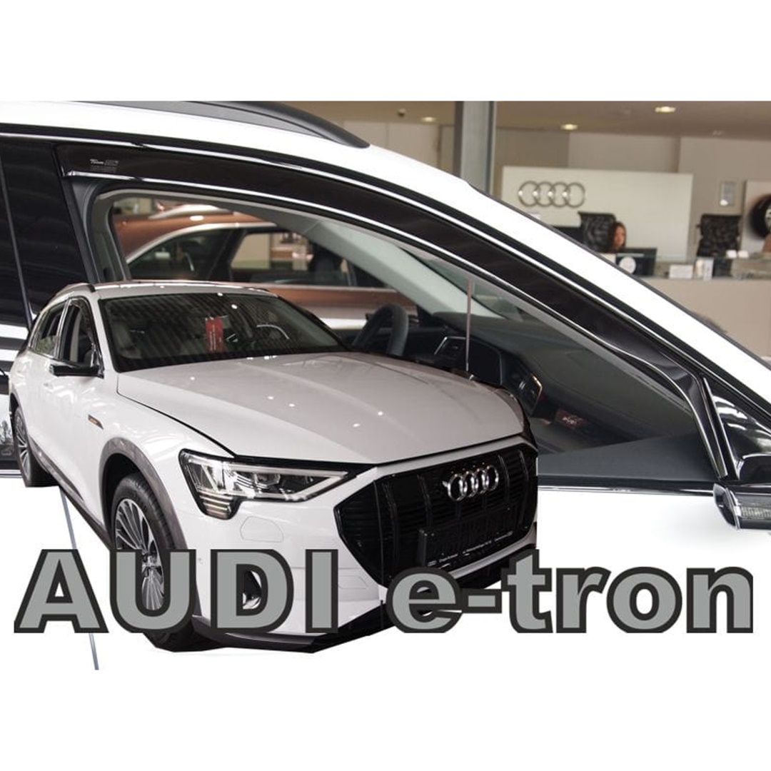 ΑΝΕΜΟΘΡΑΥΣΤΕΣ ΓΙΑ AUDI E-TRON 5D 2018-2021 ΖΕΥΓΑΡΙ ΑΠΟ ΕΥΚΑΜΠΤΟ ΦΙΜΕ ΠΛΑΣΤΙΚΟ HEKO - 2 ΤΕΜ.