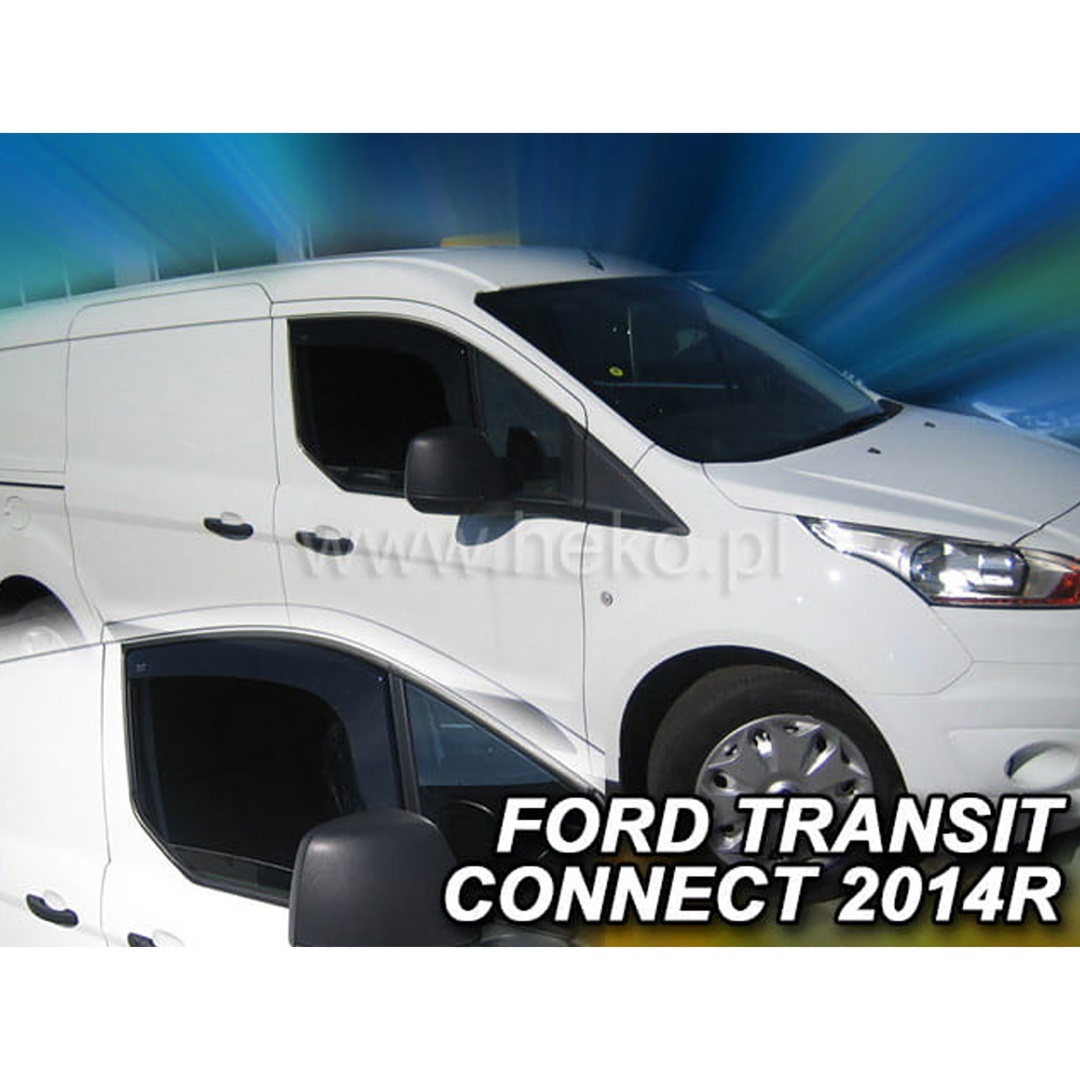 ΑΝΕΜΟΘΡΑΥΣΤΕΣ ΓΙΑ FORD TRANSIT CONNECT TOURNEO 2 2D5D 2014 ΖΕΥΓΑΡΙ VAN ΑΠΟ ΕΥΚΑΜΠΤΟ ΦΙΜΕ ΠΛΑΣΤΙΚΟ HEKO - 2 ΤΕΜ