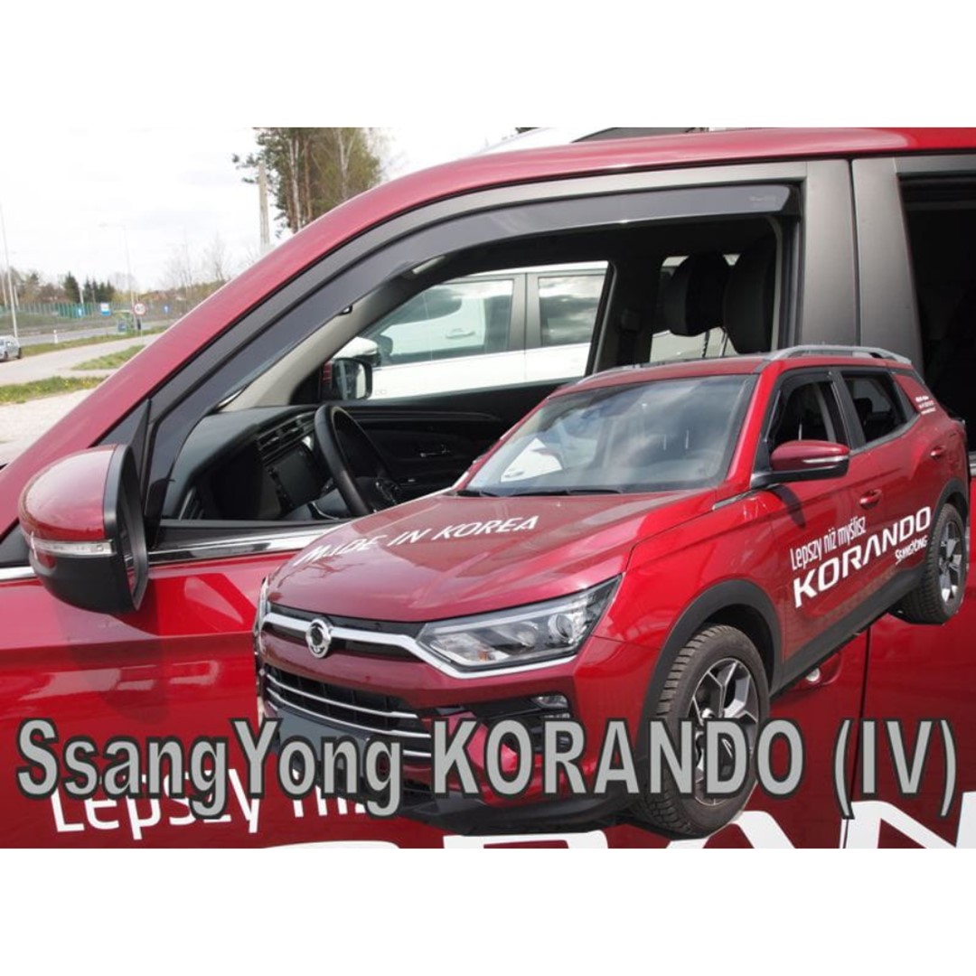 ΑΝΕΜΟΘΡΑΥΣΤΕΣ ΓΙΑ SSANGYONG KORANDO 5D 2019+ ΖΕΥΓΑΡΙ ΑΠΟ ΕΥΚΑΜΠΤΟ ΦΙΜΕ ΠΛΑΣΤΙΚΟ HEKO - 2 ΤΕΜ.