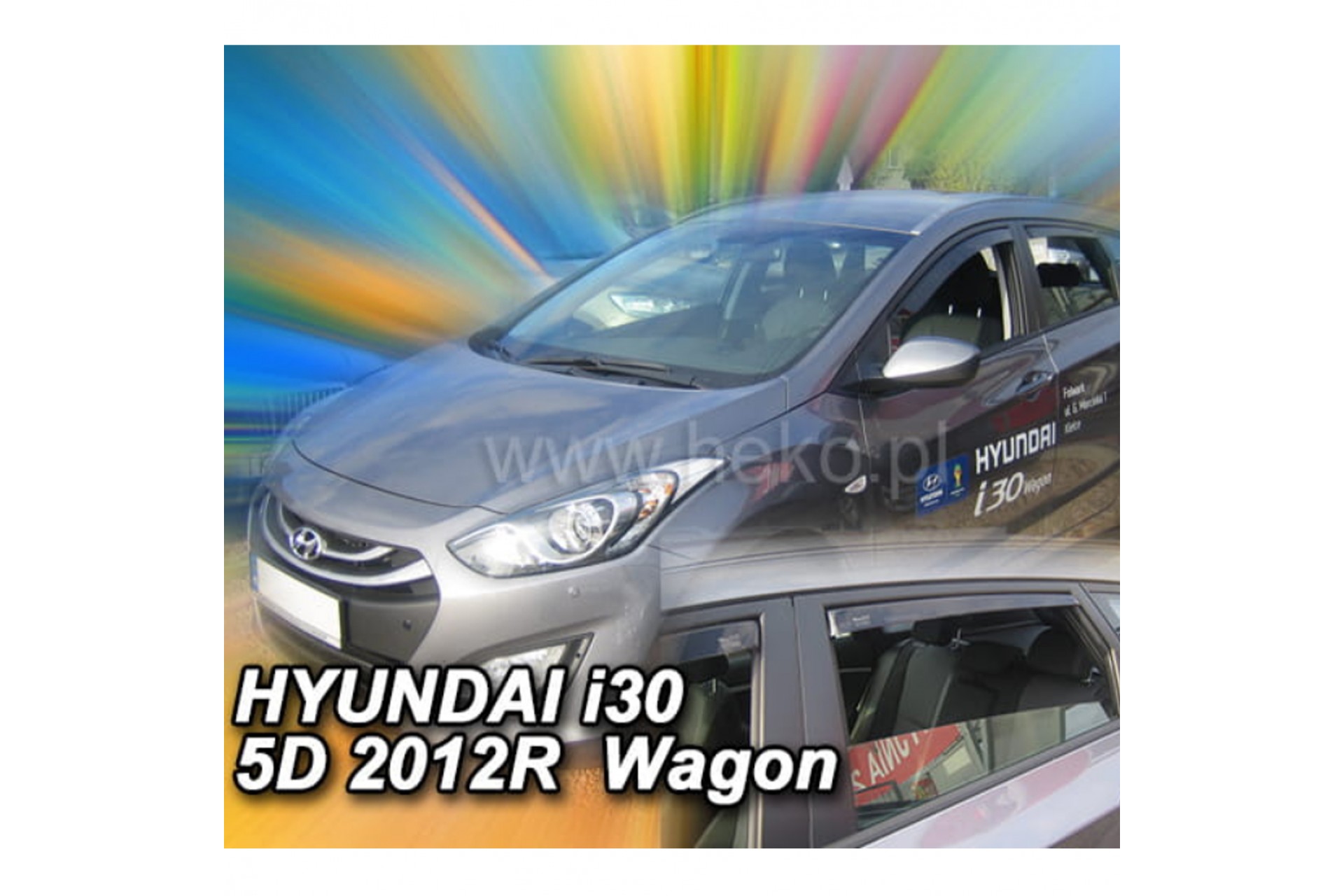 ΑΝΕΜΟΘΡΑΥΣΤΕΣ ΓΙΑ HYUNDAI I30 5D STATIONWAGON 02/2012-2017 ΣΕΤ ΑΥΤΟΚΙΝΗΤΟΥ ΑΠΟ ΕΥΚΑΜΠΤΟ ΦΙΜΕ ΠΛΑΣΤΙΚΟ HEKO - 4 ΤΕΜ.