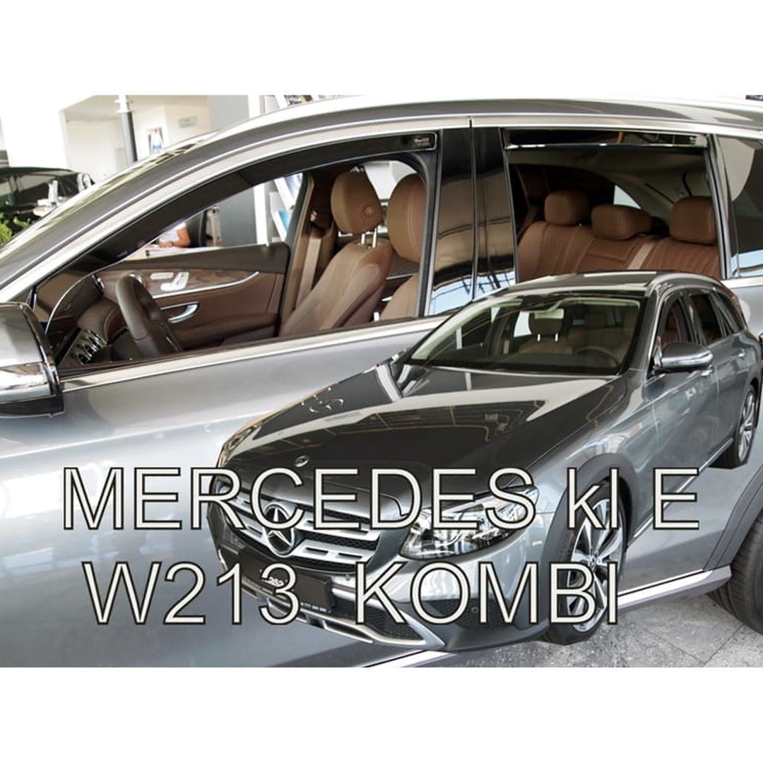 ΑΝΕΜΟΘΡΑΥΣΤΕΣ ΓΙΑ MERCEDES E-KLAS W213 5D COMBI 2016+  ΣΕΤ ΑΥΤΟΚΙΝΗΤΟΥ ΑΠΟ ΕΥΚΑΜΠΤΟ ΦΙΜΕ ΠΛΑΣΤΙΚΟ HEKO - 4 ΤΕΜ.