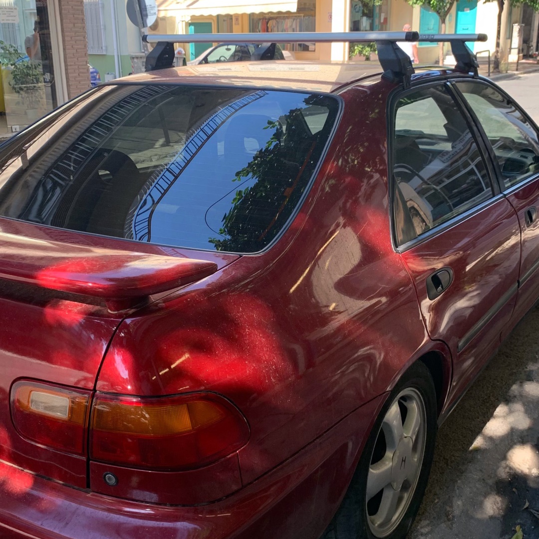 KIT ΜΕ ΜΠΑΡΕΣ ΟΡΟΦΗΣ ΓΙΑ HONDA CIVIC VI SEDAN 4D 1996-2001 ΑΛΟΥΜΙΝΙΟΥ TEMA MENABO AL1-3360-FIX026G-2 ΤΕΜ