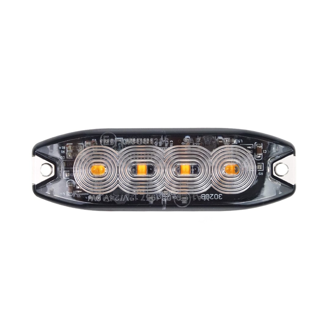 ΣΤΡΟΜΠΟ 1224V 10x3x09cm ΠΟΡΤΟΚΑΛΙ 4LED 12W 4x3W R65 R10 IP68 AMiO - 1 ΤΕΜ