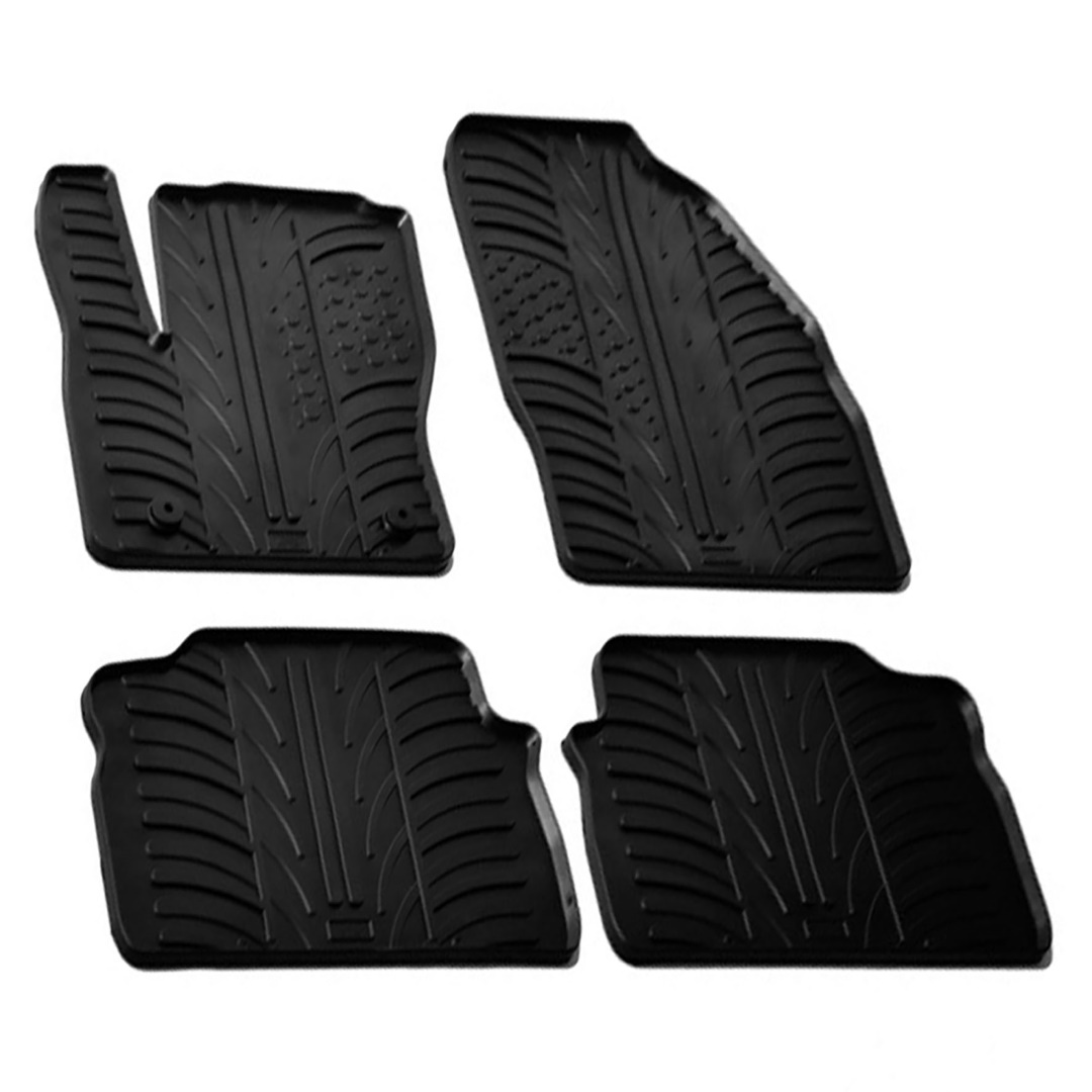 LAMPA - ΠΑΤΑΚΙΑ ΑΥΤΟΚΙΝΗΤΟΥ ΑΠΟ ΛΑΣΤΙΧΟ ΓΙΑ FORD KUGA 06/2008-02/2013 ΣΕ ΜΑΥΡΟ ΧΡΩΜΑ ME ΚΟΥΜΠΩΜΑΤΑ - 4 ΤΕΜ.