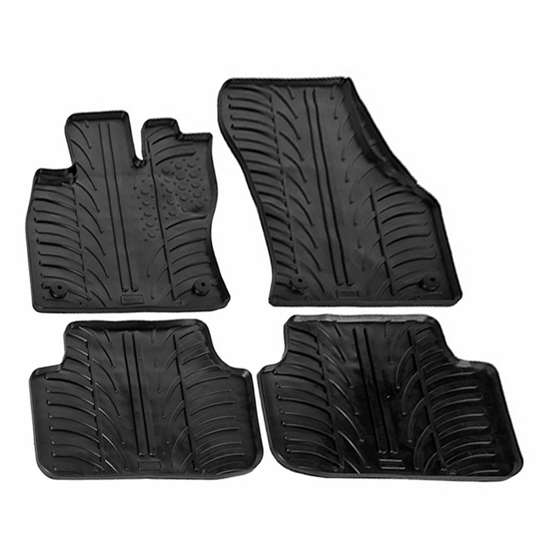 ΜΑΡΚΕ ΠΑΤΑΚΙΑ ΣΕ ΣΚΑΦΗ ΛΑΣΤΙΧΟ ΓΙΑ SKODA OCTAVIA 3 A7 5D 032013-2020 SUMISURA ΣΕ ΜΑΥΡΟ ΧΡΩΜΑ ME ΚΟΥΜΠΩΜΑΤΑ LAMPA - 4 ΤΕΜ