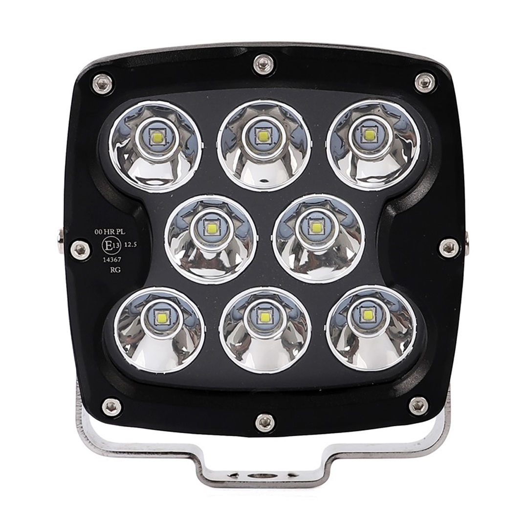 ΠΡΟΒΟΛΕΑΣ ΟΔΗΓΗΣΗΣ LED DRIVING LIGHTS  ΜΑΥΡΟΣ 10-32V 80W 5600lm 8 CREE LED ΤΕΤΡΑΓΩΝΟΣ 130 x 130 x 86 mm M-TECH